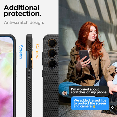Etui SAMSUNG GALAXY A35 5G Spigen Liquid Air Matte czarne