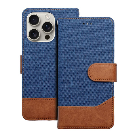 Kabura JEANS Book do IPHONE 16 Pro niebieski