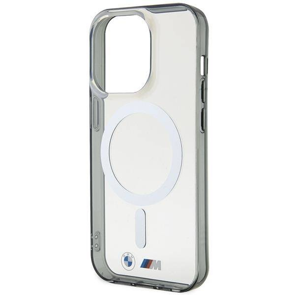 Hülle BMW BMHMP14LHCRS iPhone 14 Pro 6.1&quot; transparente Hardcase Silberring MagSafe