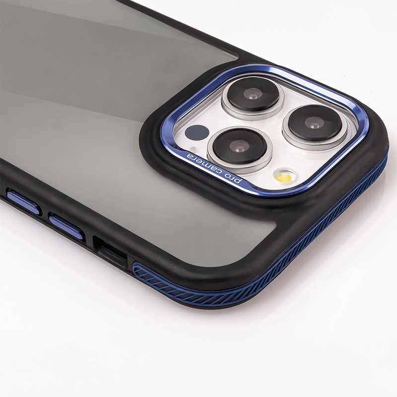 Nakładka Crystal Black do iPhone 16 6,1" niebieska