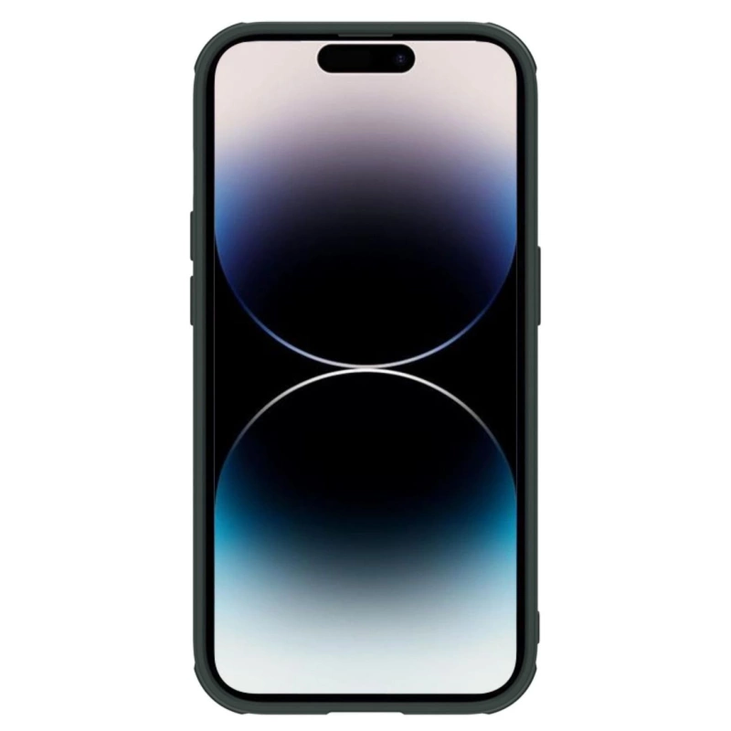 Nillkin Textured S Case etui iPhone 14 Pro pancerny pokrowiec z osłoną na aparat zielony