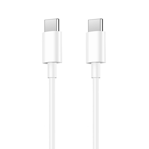 KABEL USB TYP-C DO TYP-C PD USB-C 3,6A DENMEN BIAŁY 2M D65 100W
