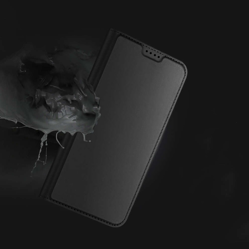 Dux Ducis Skin Pro Hülle für Realme GT Neo 5 / Realme GT3 Flip Cover Card Wallet Stand Schwarz