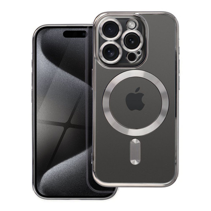 Futerał Electro Mag Cover kompatybilny z MagSafe do IPHONE 15 PRO tytanowy szary