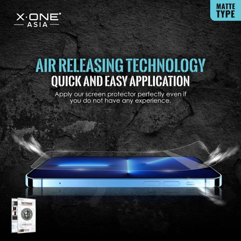 Szkło hartowane X-ONE Extreme Shock Eliminator 4th gen. Matowe - do iPhone 13 Pro Max/14 Plus
