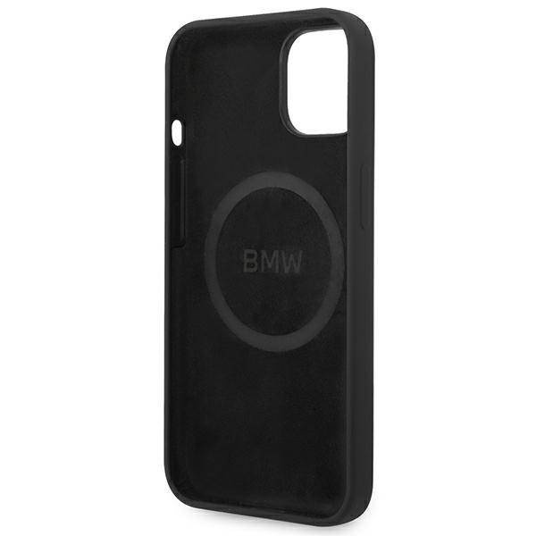 Original Case IPHONE 14 PLUS BMW Hardcase Silicone Signature Logo Magsafe black