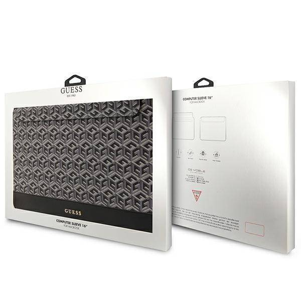 Torba LAPTOP 16" Guess Sleeve GCube Stripes (GUCS16HGCFSEK) czarne
