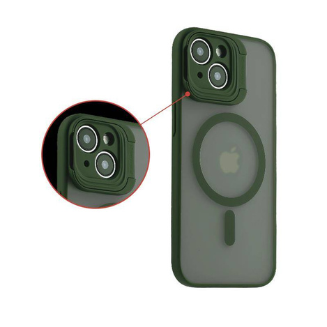 MX KICKSTAND MAGSAFE IPHONE 15 PRO MAX 6.7, GREEN / ZIELONY