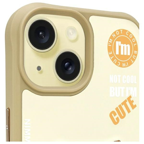 Nimmy etui iPhone 15 6.1" khaki           Cool&Cute 2.0 Cat