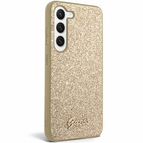 Oryginalne Etui GUESS Hardcase GUHCS24MHGGSHD do Samsung S24 Plus (Glitter Script / złoty)