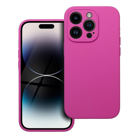 Futerał SILICONE 2mm do IPHONE 14 Pro róż