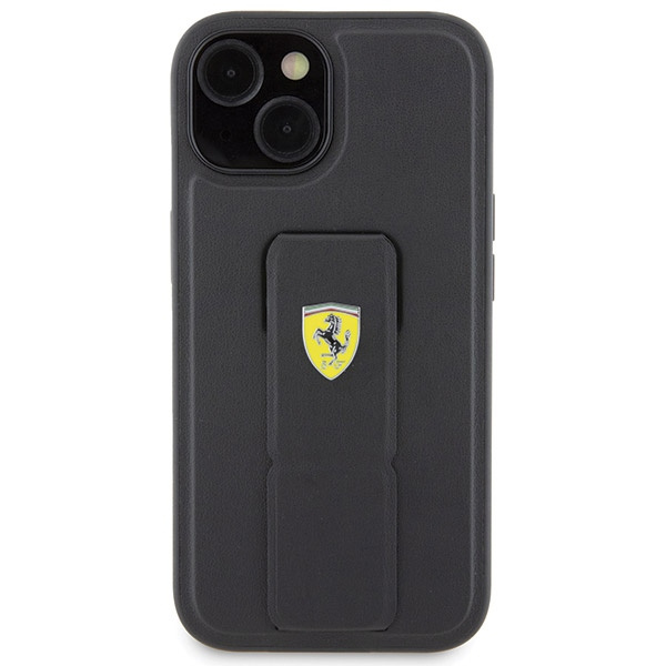 Ferrari nakładka do iPhone 15 6,1&quot; FEHCP15SGSPSIK HC GRIP STAND PU