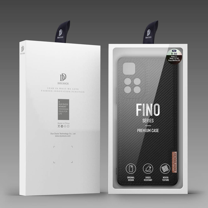 Dux Ducis Fino Hülle mit Nylonmaterial für Poco M4 Pro 5G schwarz