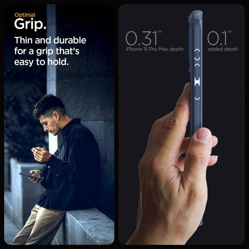 Spigen MAG ARMOR MAGSAFE IPHONE 15 PRO MAX MARINEBLAU