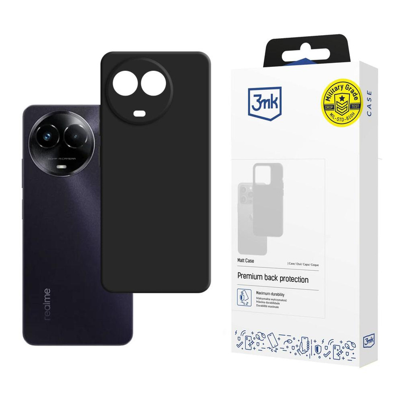 3MK Matt Case Realme C67 5G czarny/black