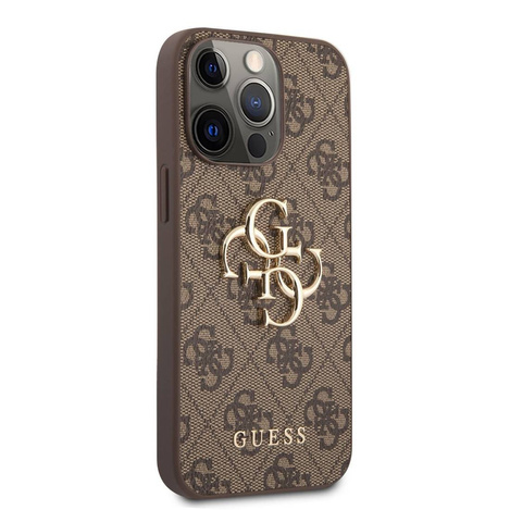 Oryginalne Etui IPHONE 13 PRO MAX 6,7" Guess Hardcase 4G Big Metal Logo GUHCP13X4GMGBR brązowe