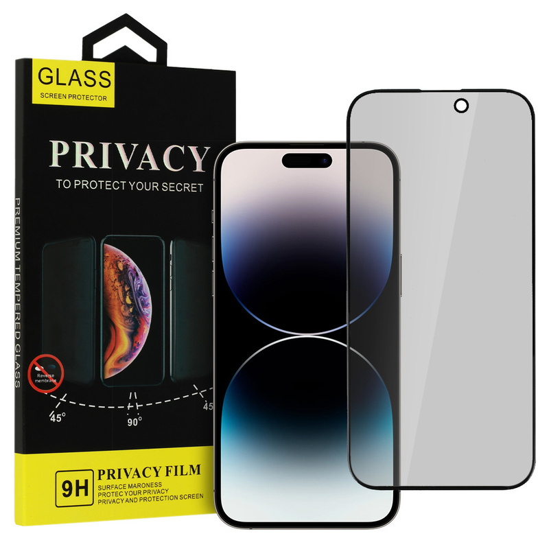 Hartowane szkło Privacy Glass do SAMSUNG GALAXY S23 PLUS CZARNE