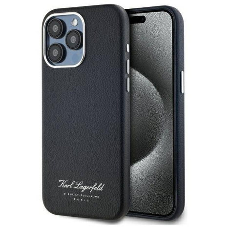Etui Karl Lagerfeld Hotel RSG na iPhone 15 Pro Max  - czarne