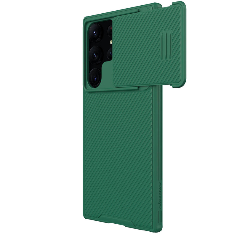 Nillkin CamShield S Hülle für Samsung Galaxy S23 Ultra Armoured Cover Camera Cover grün