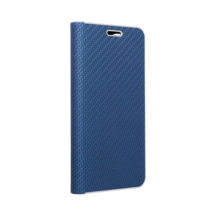Kabura LUNA Book Carbon do HUAWEI P Smart 2019 niebieski