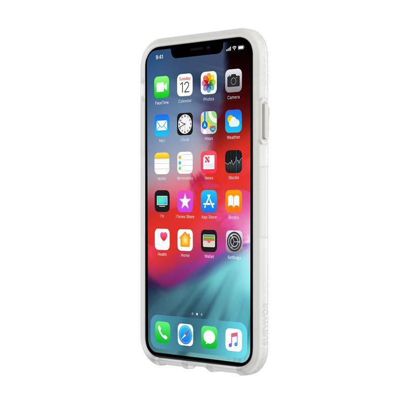 Griffin Survivor Endurance - Pancerne etui iPhone Xs Max (przezroczysty/szary)