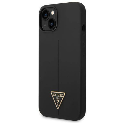 Guess Silicone Triangle Logo - Etui iPhone 14 Plus (czarny)