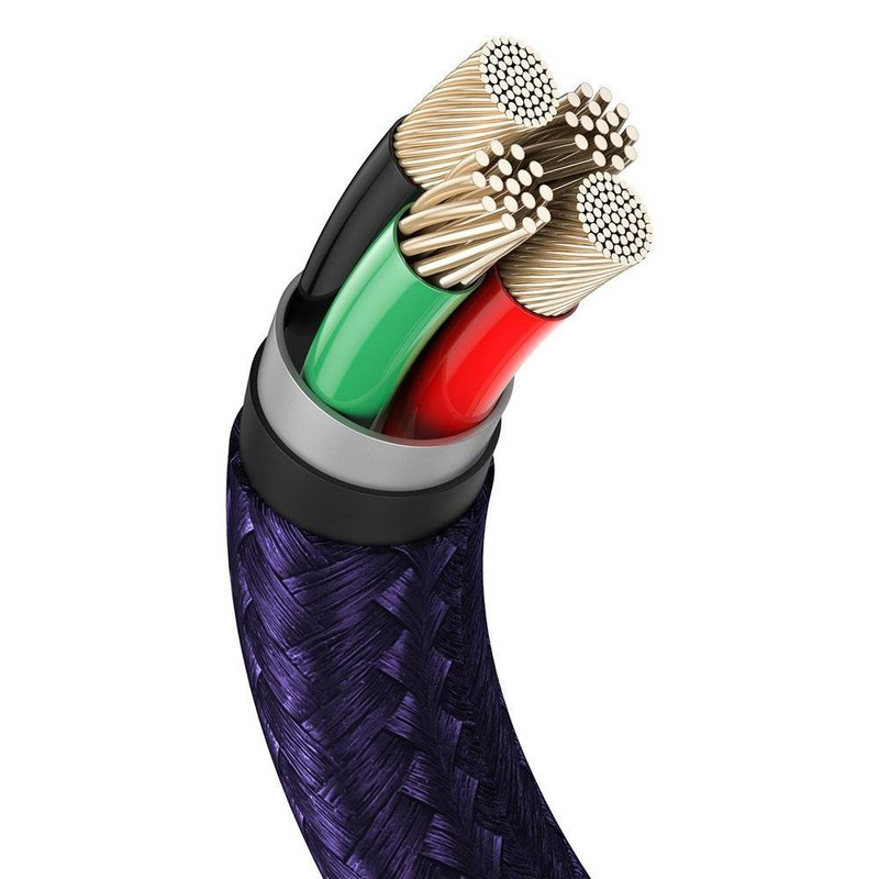 Baseus Cafule Series Metal Data Cable USB to IP 2.4A 1m Purple