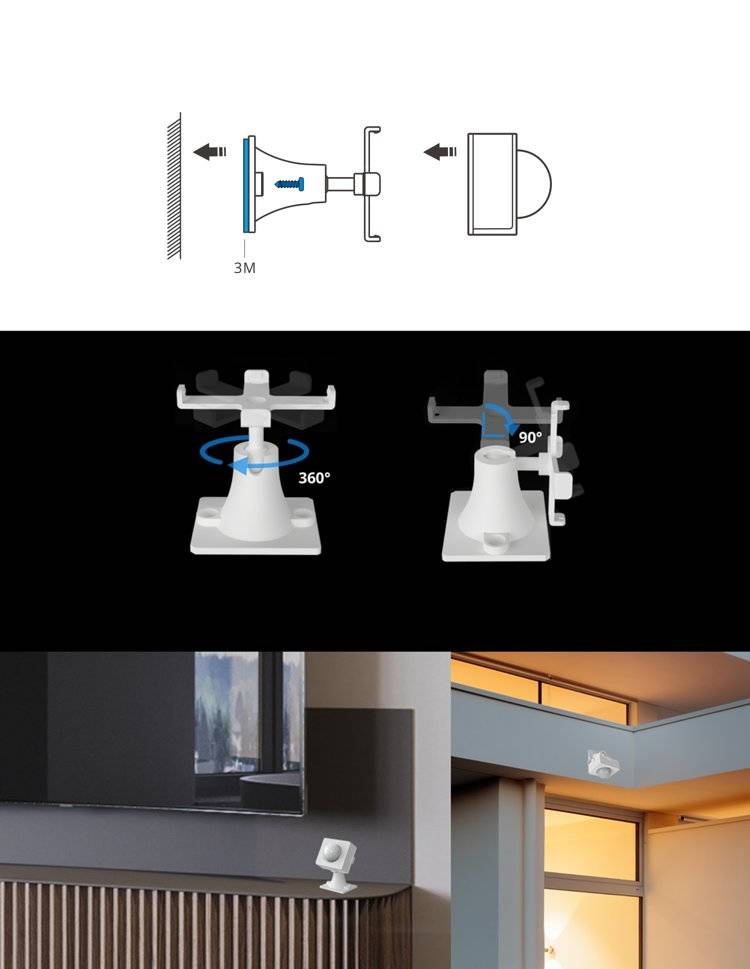 Sonoff stand self-adhesive holder for ZigBee motion sensor