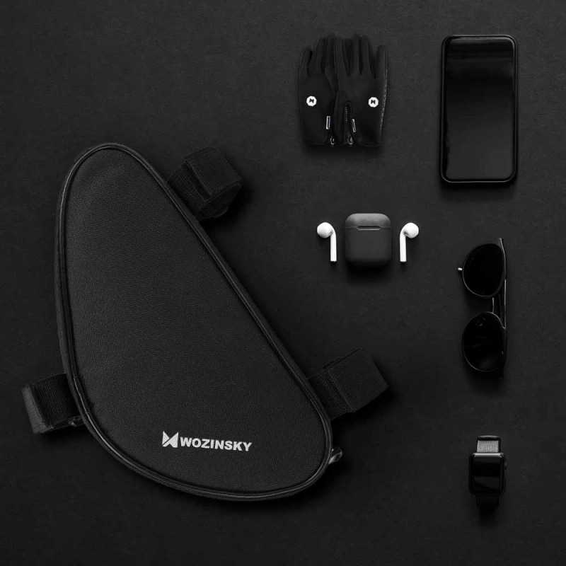 Wozinsky torba rowerowa na ramę roweru 1,5 L czarny (WBB11BK)