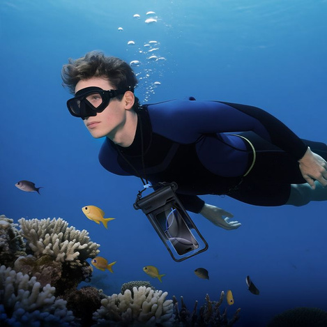 Wodoodporne etui na telefon Hoco BAG31 czarny