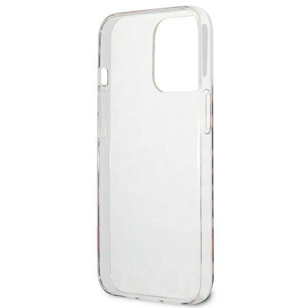Case IPHONE 13 PRO Guess Hardcase Leopard (GUHCP13LHSLEOP) pink