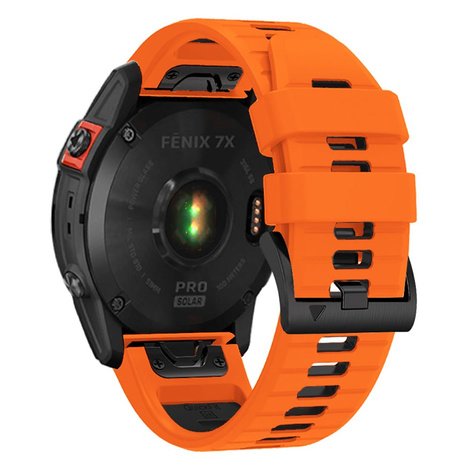 Pasek do GARMIN FENIX 3 / 5X / 3HR / 5X PLUS / 6X / 6X PRO / 7X Tech-Protect IconBand pomarańczowo-czarne