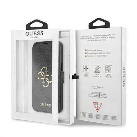 Guess GUBKP13L4GMGGR iPhone 13 Pro / 13 6.1 &quot;gray / gray book 4G Big Metal Logo