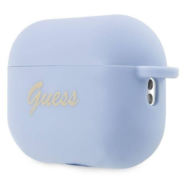 Guess GUAP2LSCHSB AirPods Pro 2 Cover Blau/Blau Silikon Charm Heart Collection