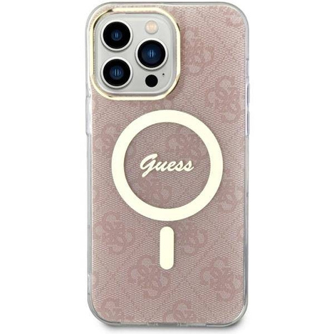 Guess GUHMP14XH4STP iPhone 14 Pro Max 6.7" pink/pink Hardcase 4G MagSafe