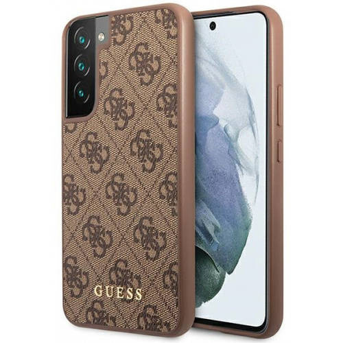 Guess 4G Metal Logo - Etui Samsung Galaxy S23 (brązowy)