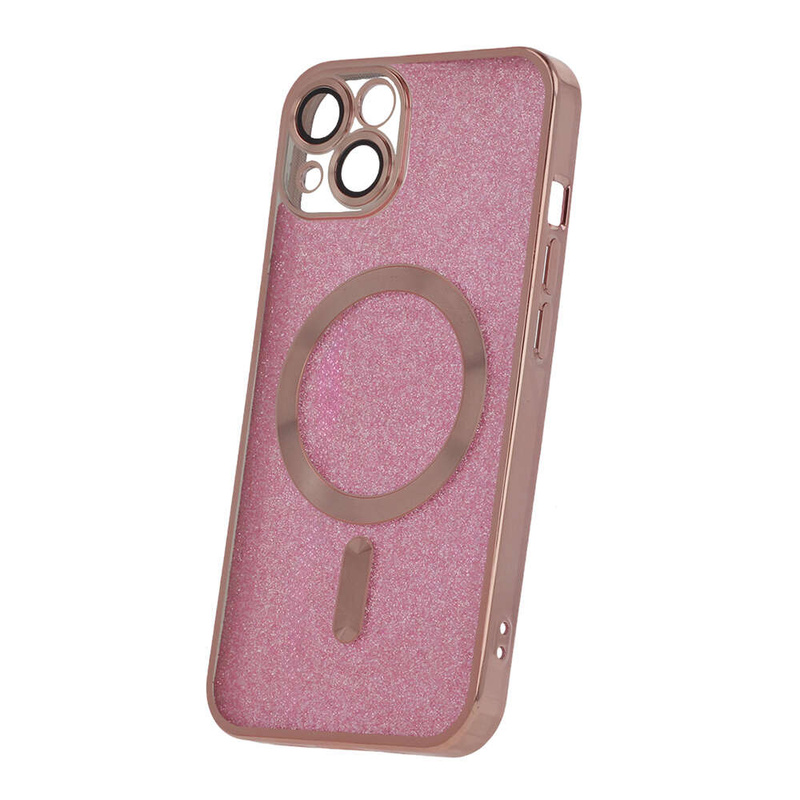 Nakładka Glitter Chrome Mag do iPhone 12 Pro Max 6,7" różowa