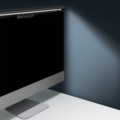 Baseus i-wok Pro series USB stepless dimming screen hanging light (fighting) Black