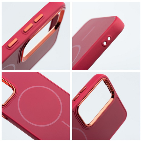 Futerał FRAME MAG COVER kompatybilny z MagSafe do SAMSUNG S25 FE magenta