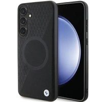 BMW BMHMS24M23RTPK S24+ S926 black/black hardcase Signature Leather Half Textured & Circle MagSafe