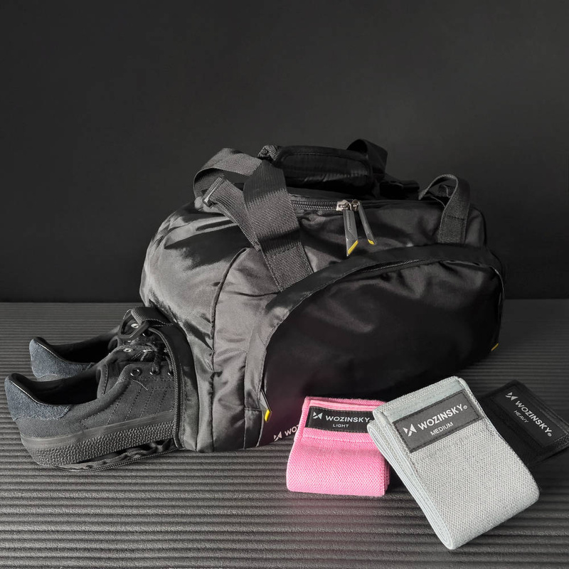 Wozinsky sports bag backpack hand luggage bag 40x20x25 cm for plane black (WSB-B01)