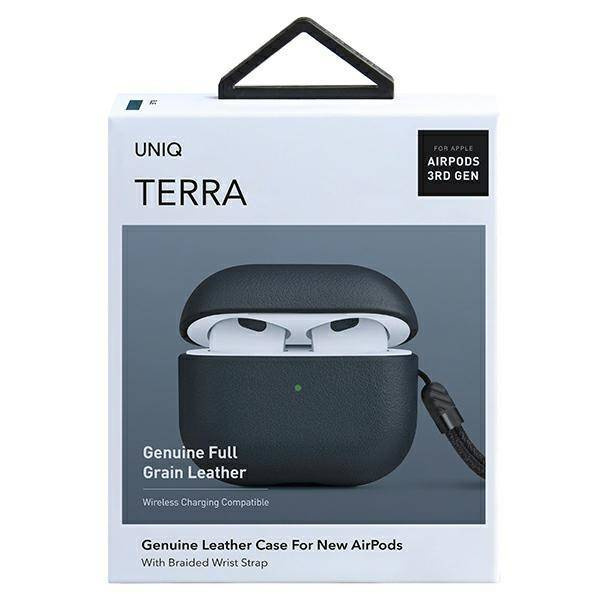 UNIQ Terra AirPods 3 Gen. Echtes Leder blau / nautischblau