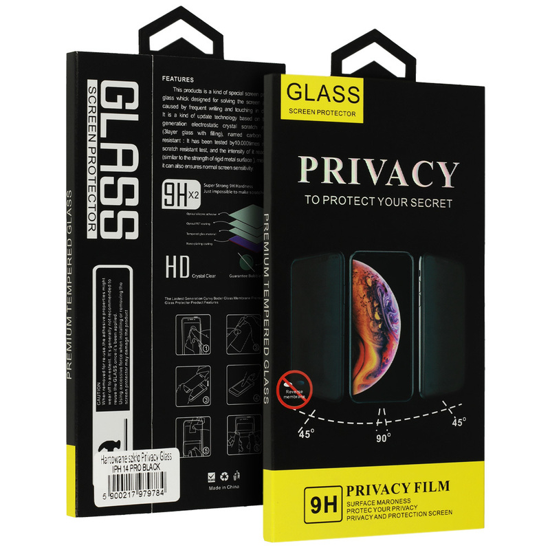 Hartowane szkło Privacy Glass do OPPO A18/A38 CZARNE