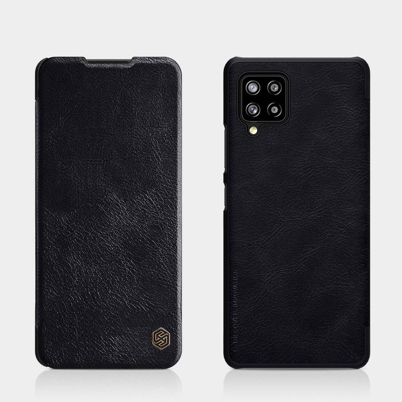 Nillkin Qin skórzana kabura etui Samsung Galaxy A42 5G czarny