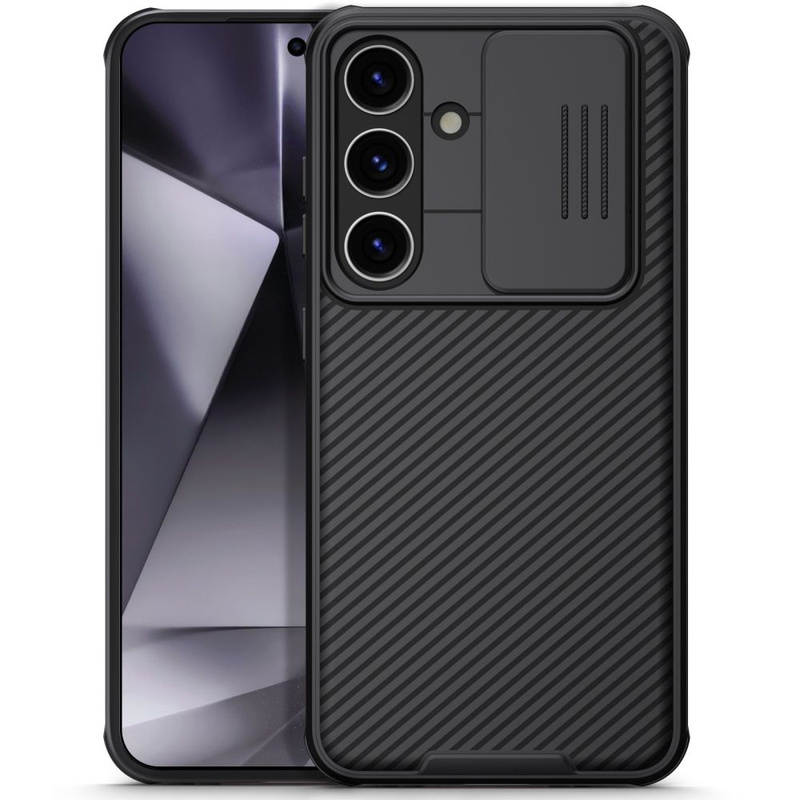 Nillkin CamShield Pro armored case with camera cover for Samsung Galaxy S24+ - black