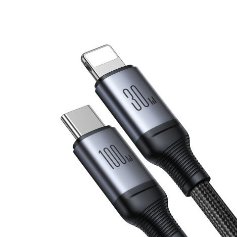 Kabel 2 w 1 Joyroom speedy series SA21-1T2 USB-C - USB-C / Lightning 100W 1.5m czarny