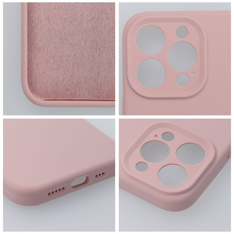 Futerał SILICONE 2mm do IPHONE 16 pudrowy róż