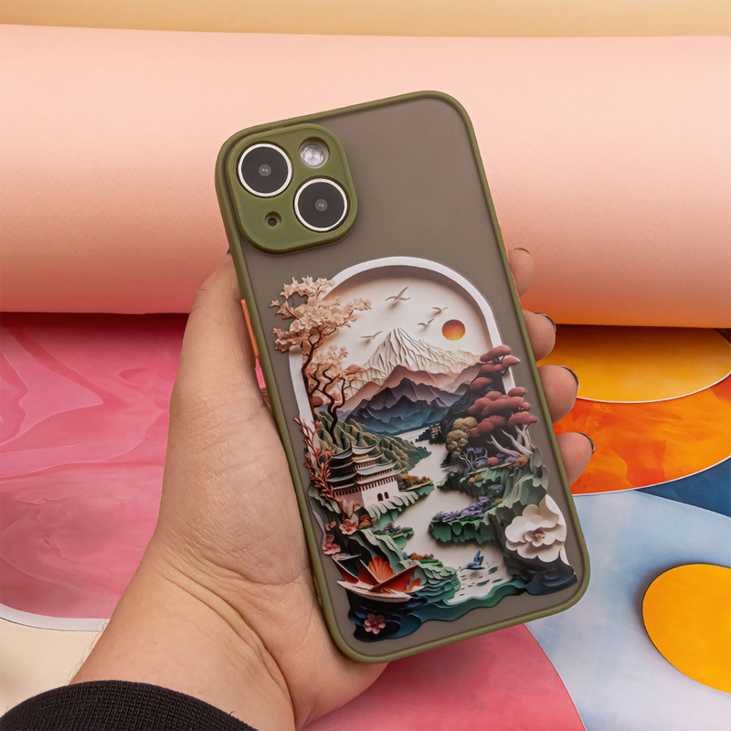 Nakładka Ultra Trendy do iPhone 15 6,1" Travel zielona