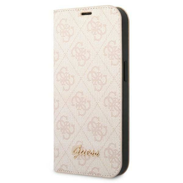 Guess 4G Metal Camera Outline Booktype Case - Etui iPhone 14 Pro (różowy)