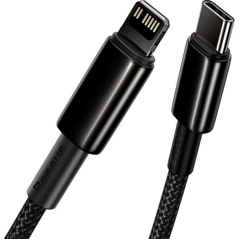 Baseus kabel USB Typ C - Lightning szybkie ładowanie Power Delivery 20 W 2 m czarny (CATLWJ-A01)